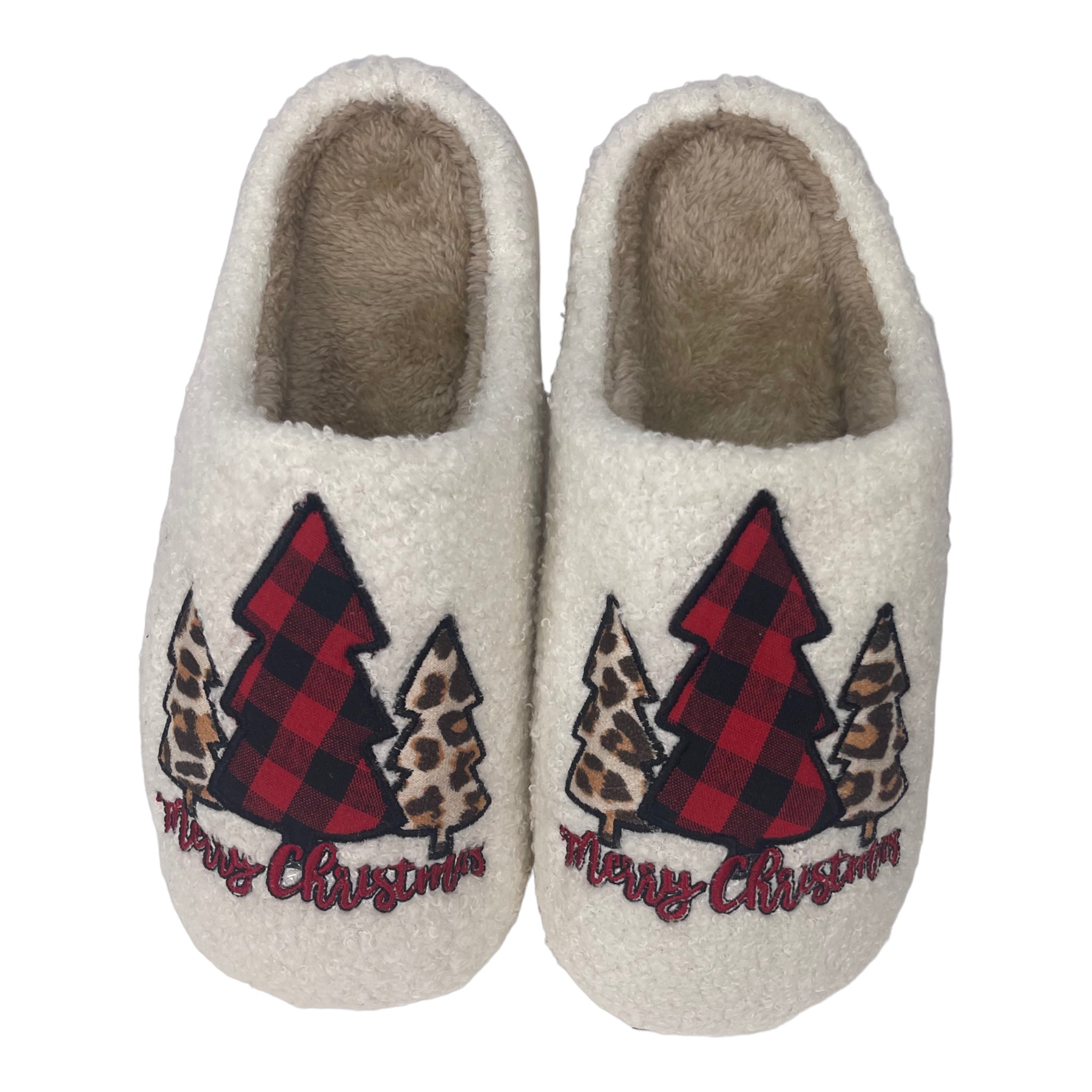 SF-1120 Plaid Christmas Tree Slipper