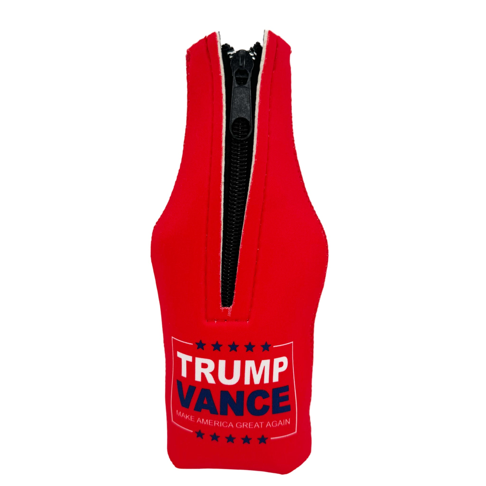 TR-KZ3-BTL1 Trump Vance Bottle Koozie Red