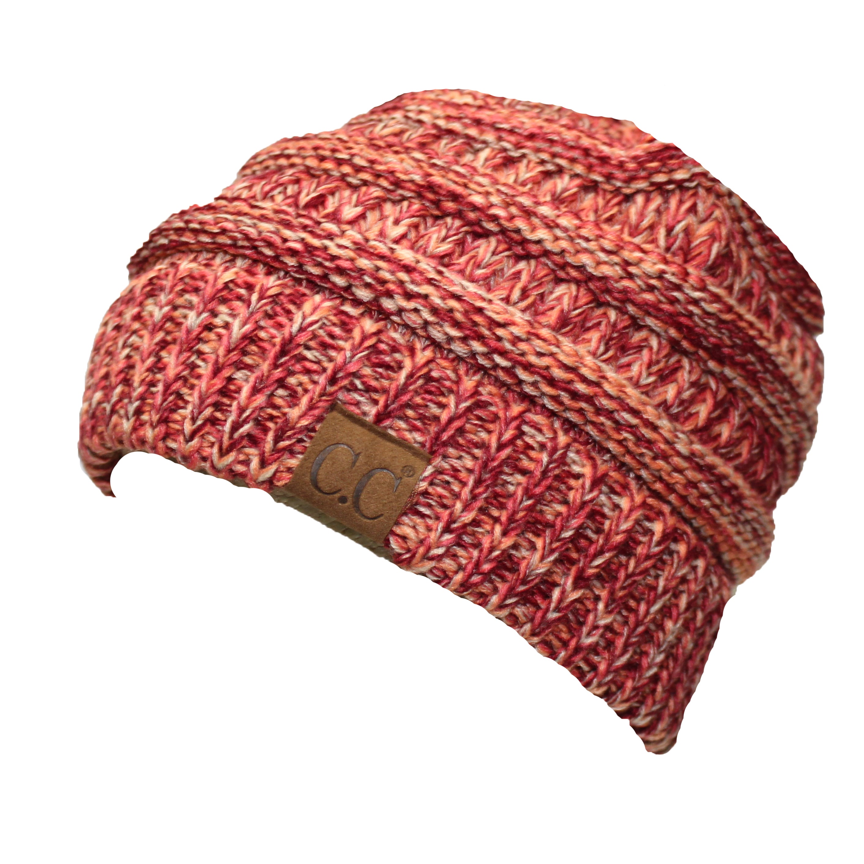 YJ-816 2-TONE BEANIE 16-RUST