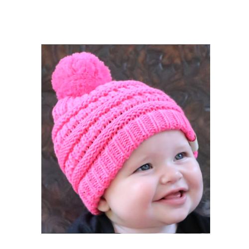 Baby-847 Beanie New Candy Pink