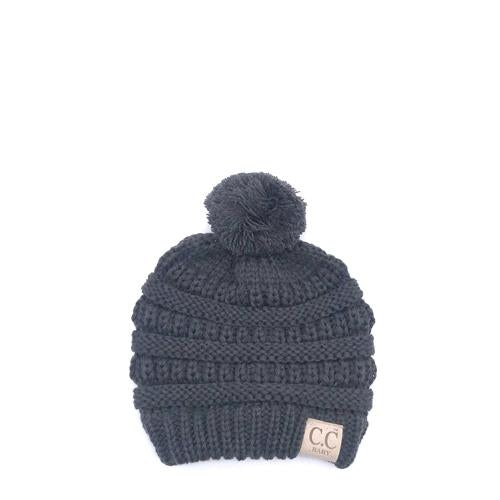 Baby-847 Beanie Dark Melange Grey