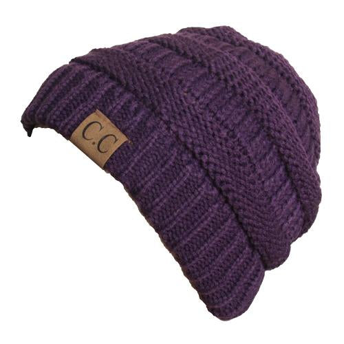 HAT-20A BEANIE DARK PURPLE