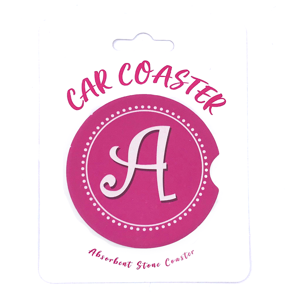 Initials - Car Coaster