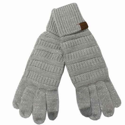 G-20 C.C Metallic Silver Gloves