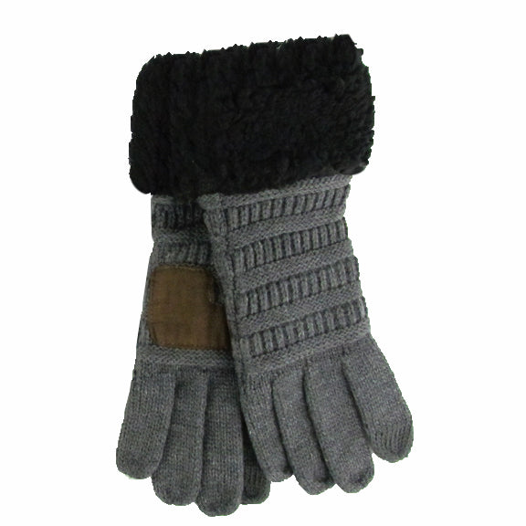G-88 Sherpa Gloves Dark Melange Grey/Black
