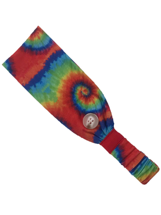 HB-2020 Adult Headband Tie Dye Primary