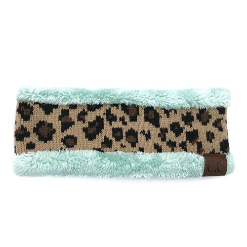 HW-45 LEOPARD HEADWRAP MINT