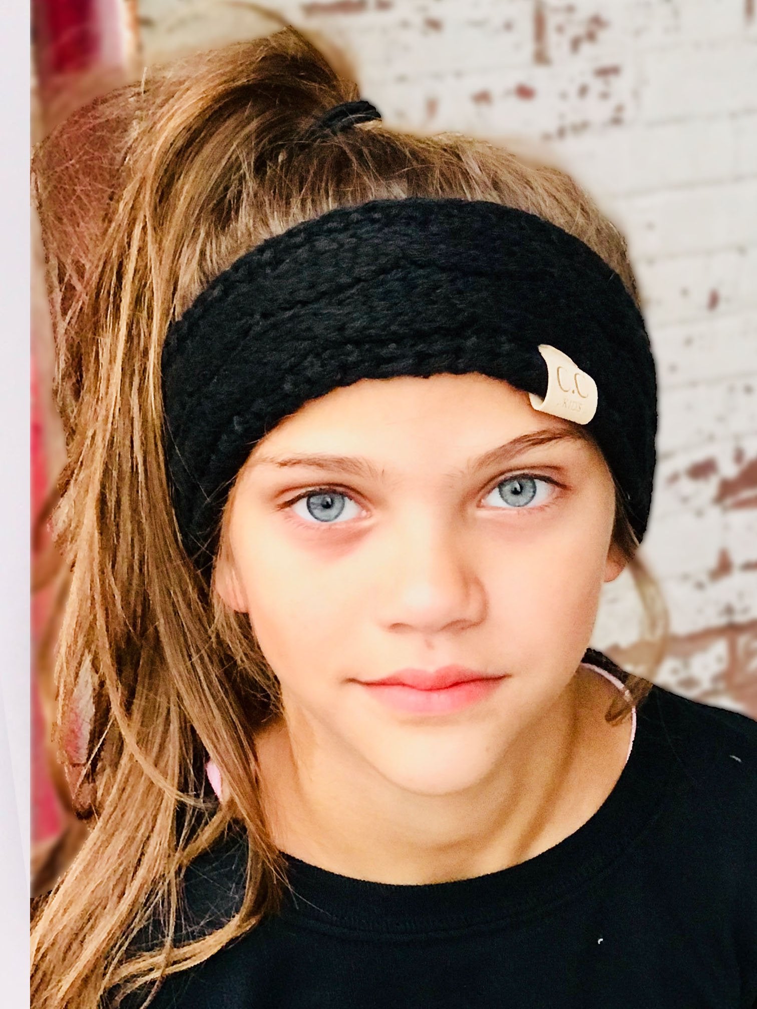 HW-20-KIDS BLACK HEADWRAP