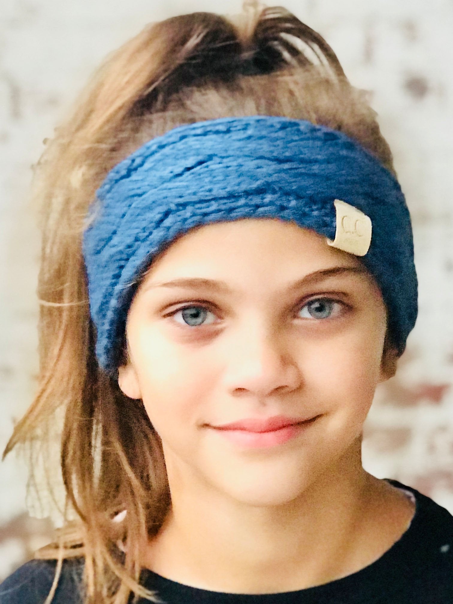 HW-20-KIDS DARK DENIM HEADWRAP