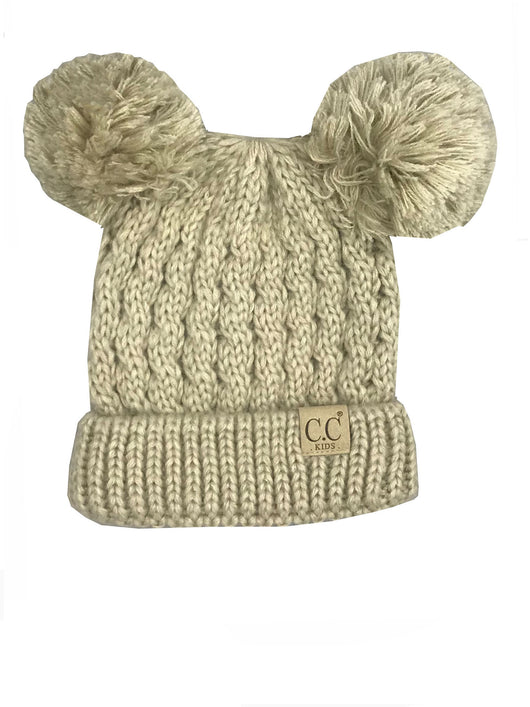 Kid-24 Beige Youth Beanie