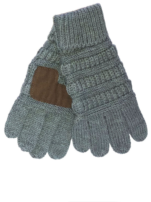 G-20-KIDS LIGHT MELANGE GREY GLOVES