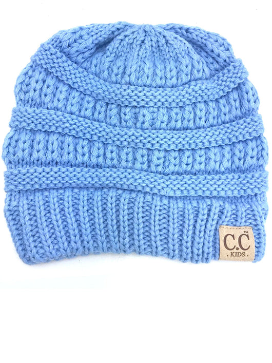 YJ-847 Pale Blue Kid Beanie