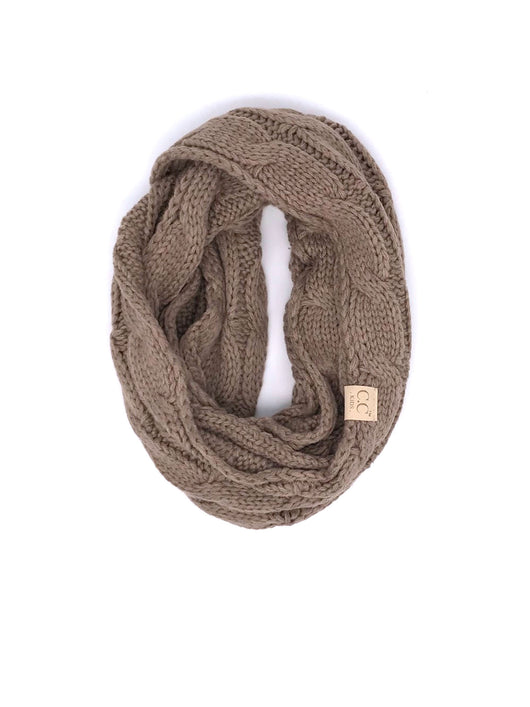 SF800KIDS-TAUPE INFINITY SCARF