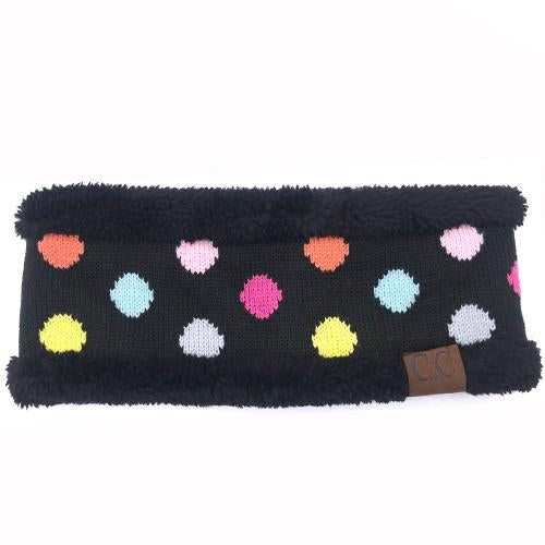 PD-HW-22 MULTI BLACK DOT HEADWRAP