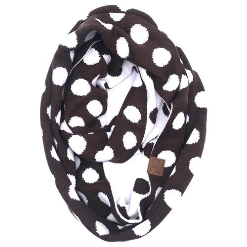 PD-INF-21 SCARF BROWN/WHITE