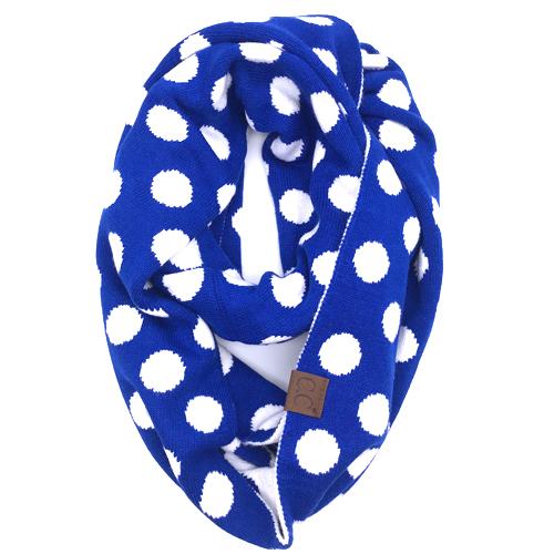 PD-INF-21 SCARF ROYAL/WHITE