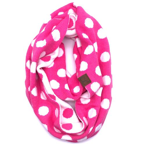PD-INF-21 SCARF NEW CANDY PINK/WHITE