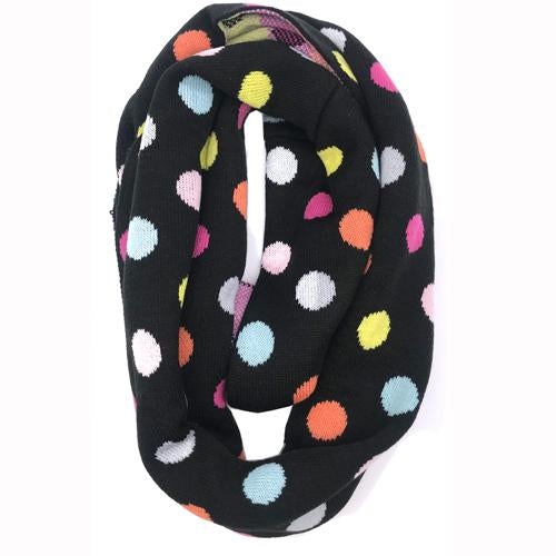 PD-INF-22 SCARF Black Multi Dot