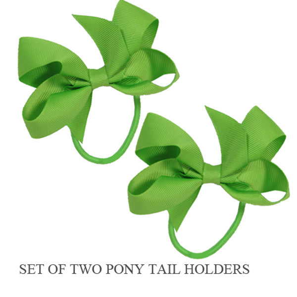 PONY TAIL HOLDERS - LIME