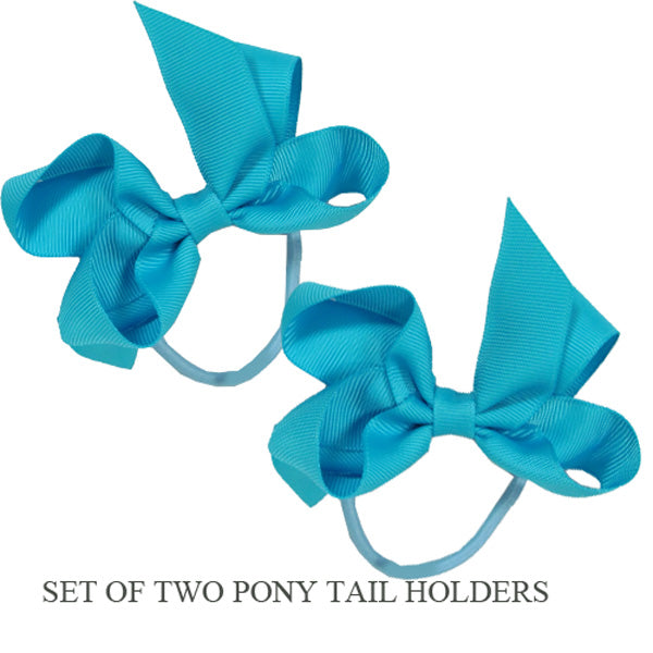 PONY TAIL HOLDERS - TURQUOISE