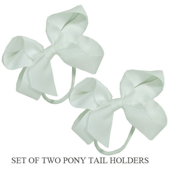 PONY TAIL HOLDERS - WHITE