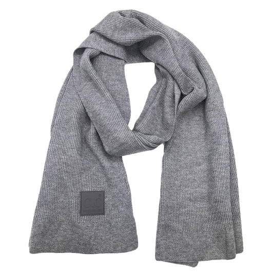 SF-7007 Rubber Patch Scarf Light Melange Grey