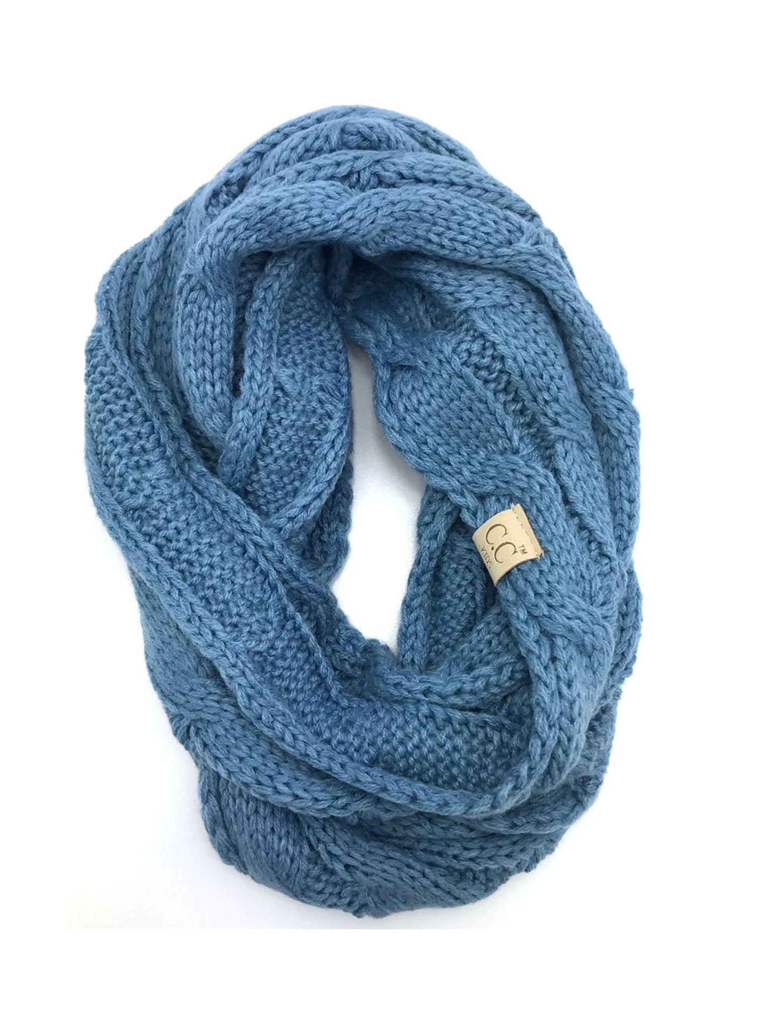 SF800KIDS-DENIM INFINITY SCARF