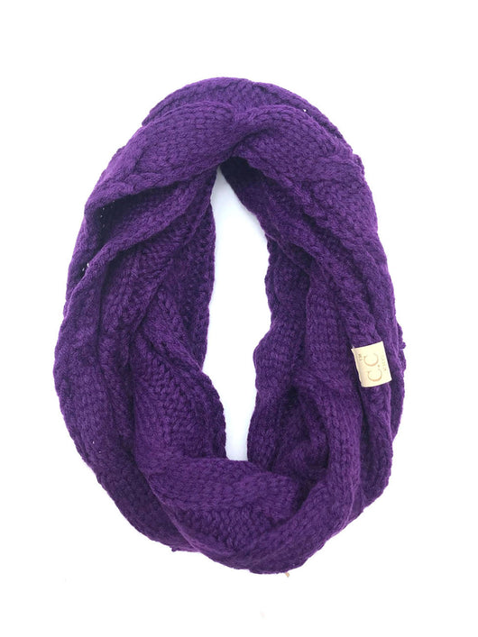 SF800KIDS-DARK PURPLE INFINITY SCARF