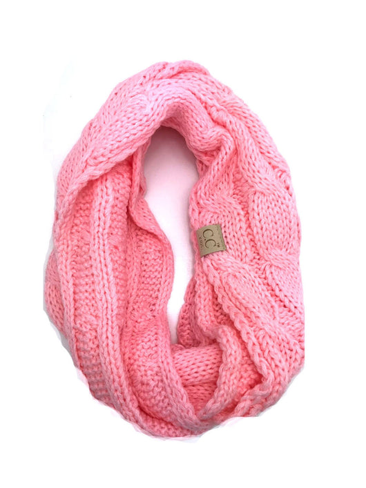 SF-800-KIDS-PALE PINK INFINITY SCARF