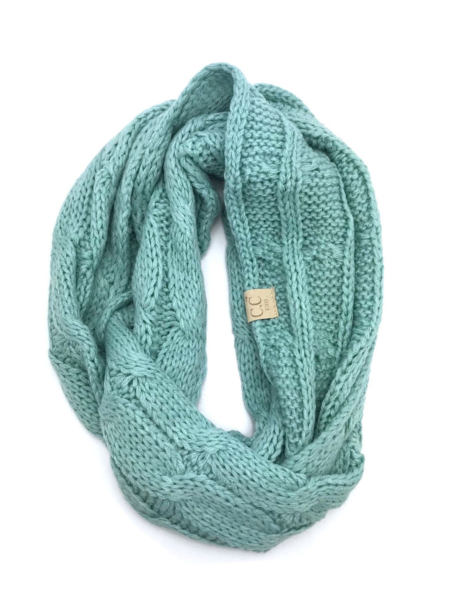 SF800KIDS-MINT INFINITY SCARF