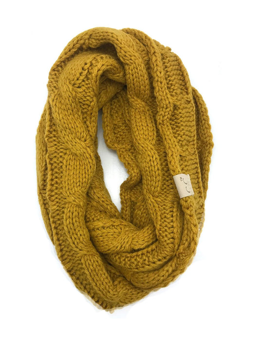 SF-800-KIDS-MUSTARD INFINITY SCARF