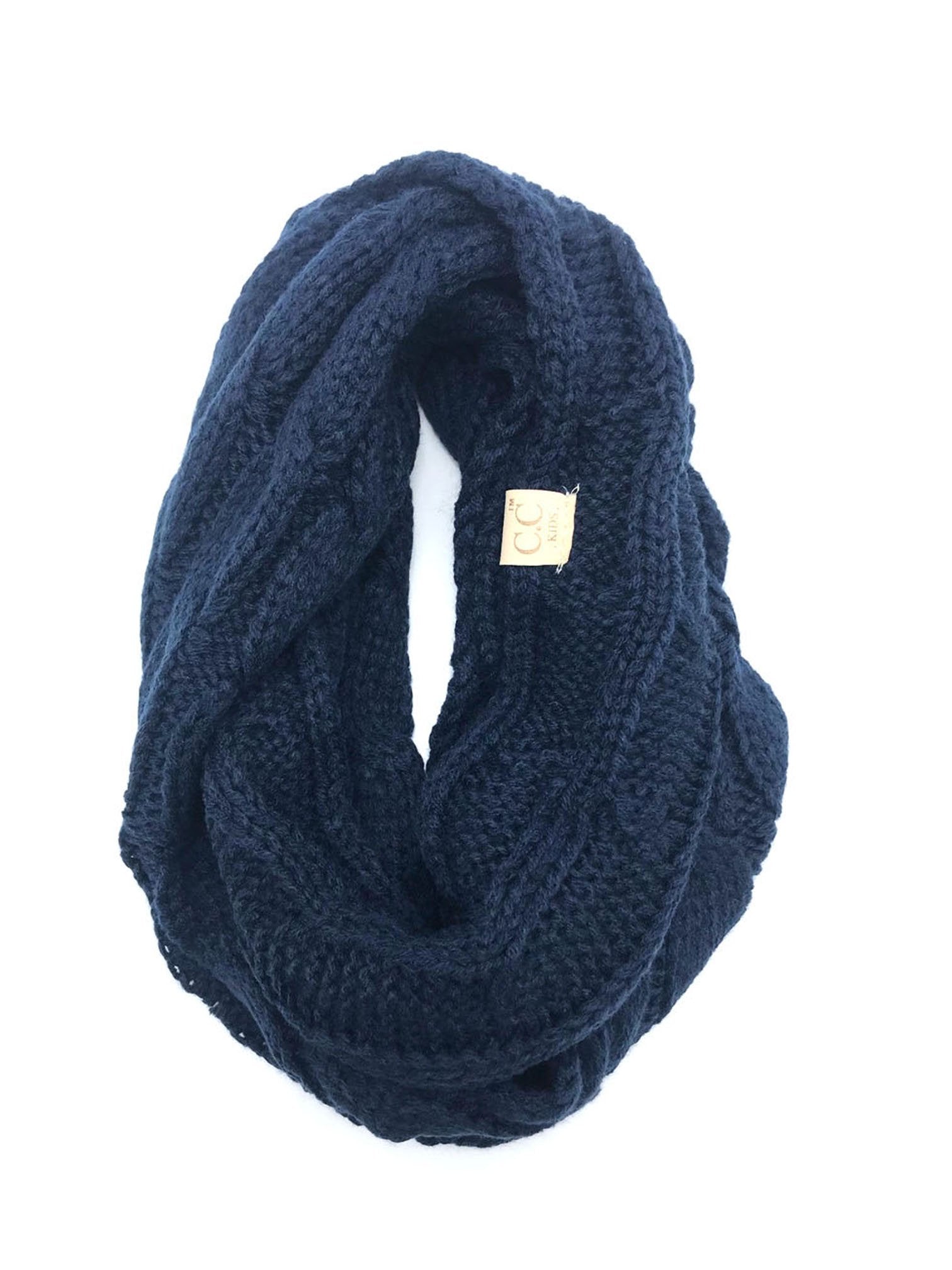 SF-800-KIDS-NAVY INFINITY SCARF