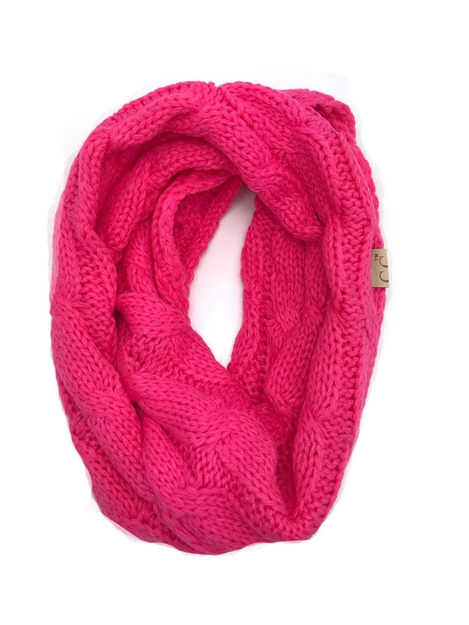 SF-800-KIDS-NEW CANDY PINK INFINITY SCARF