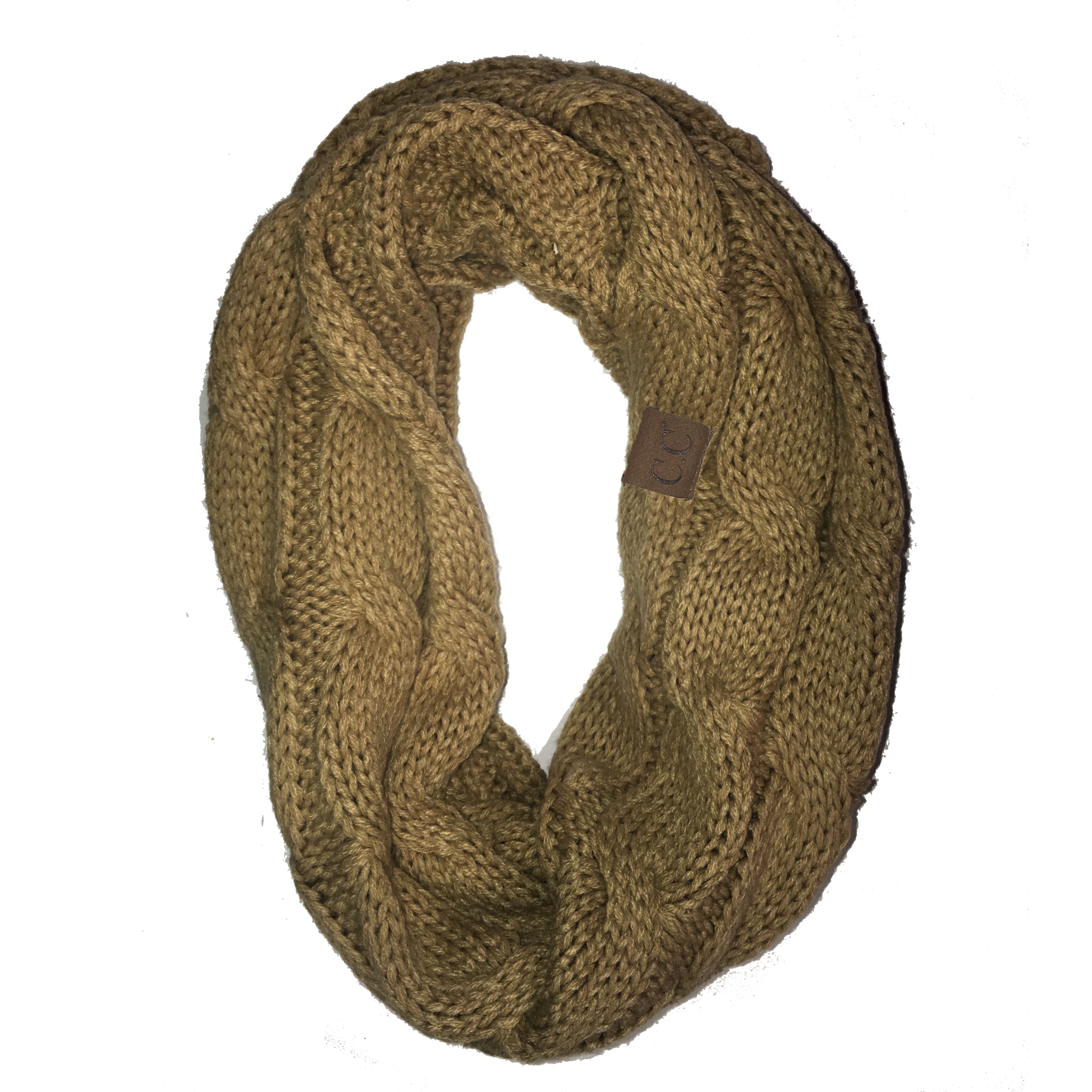 SF800-Camel Infinity Scarf