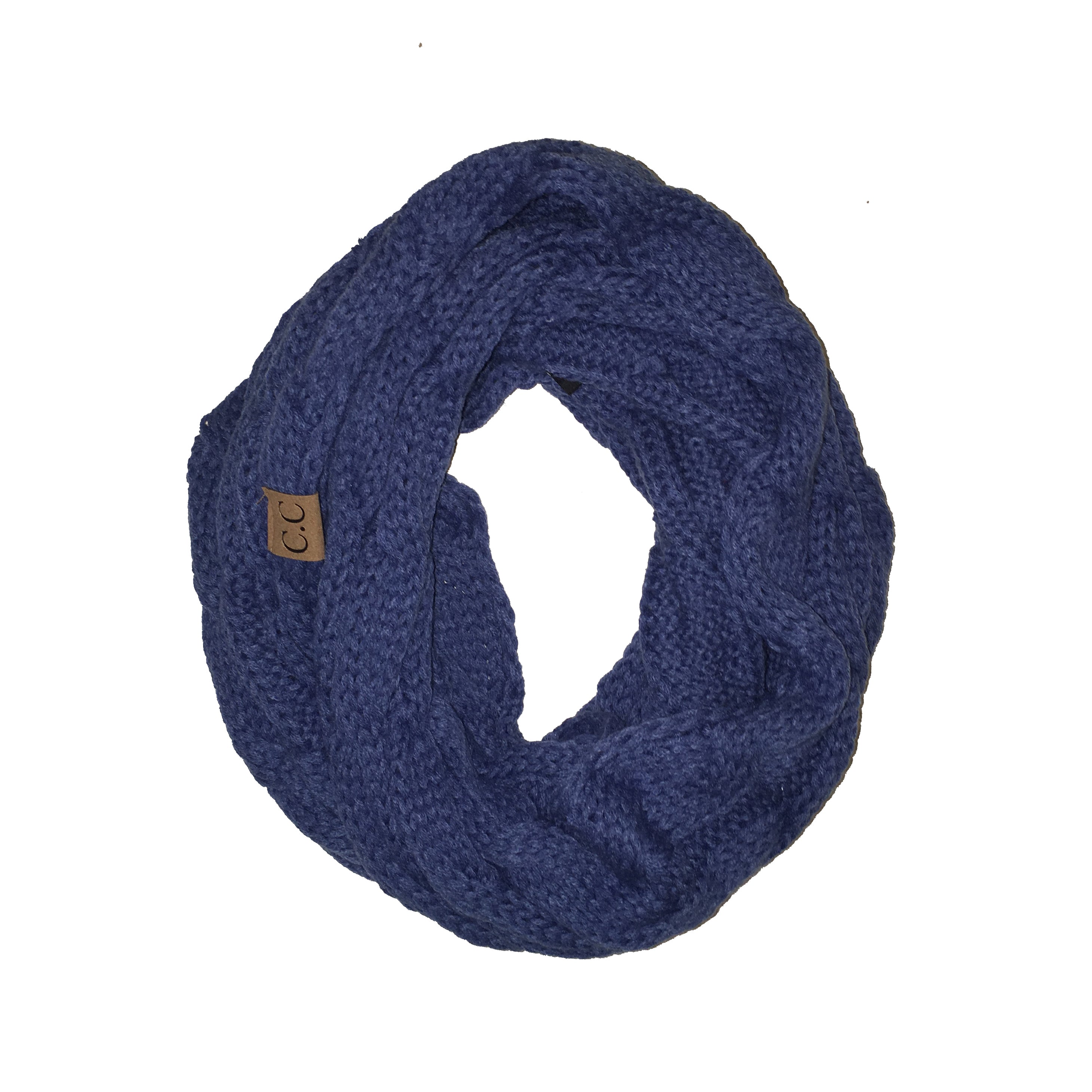 SF800-Dark Denim Infinity Scarf