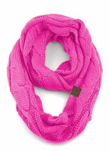 SF-800 New Candy Pink Infinity Scarf
