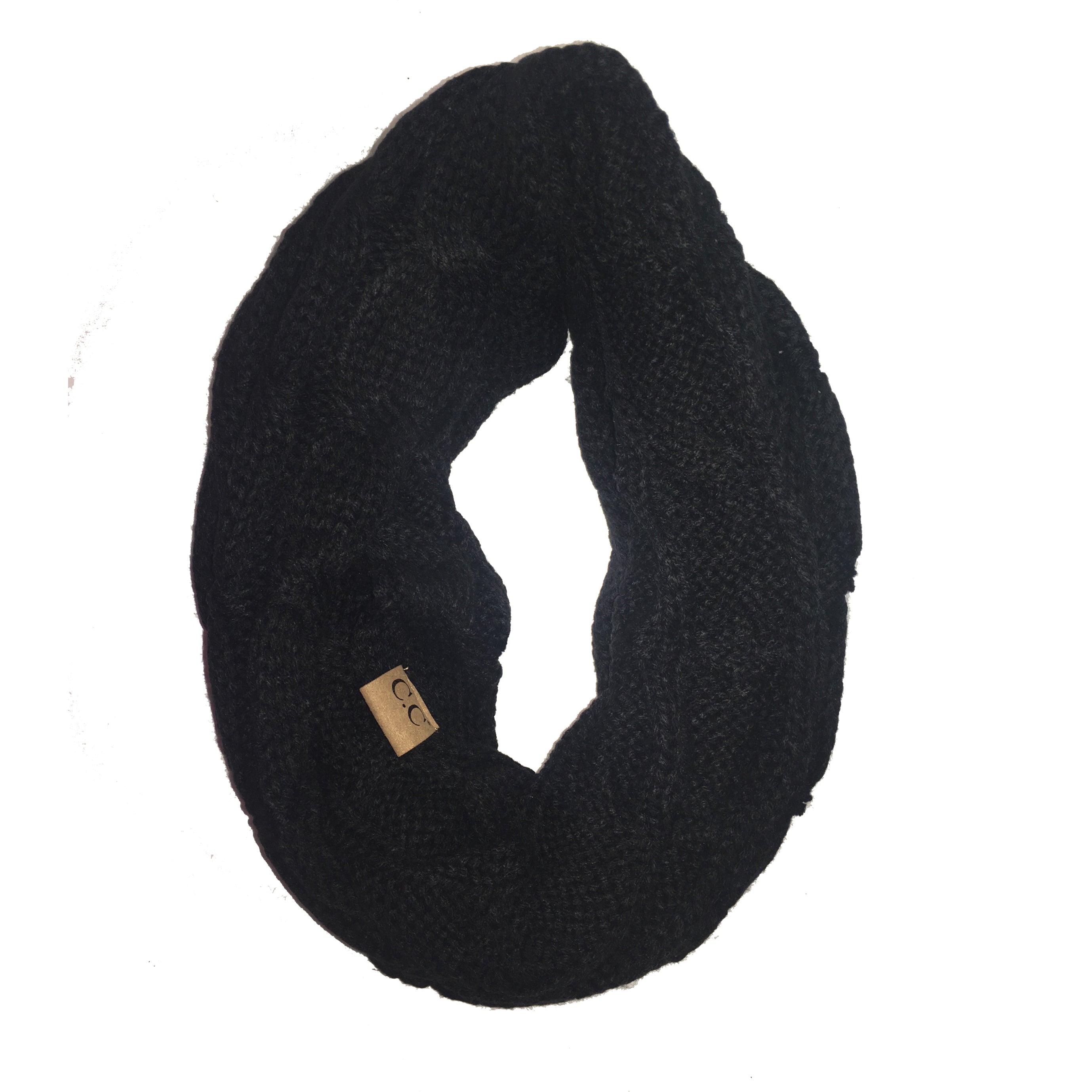 SF800-BLACK Infinity Scarf