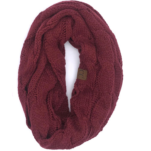 SF800-MAROON Infinity Scarf