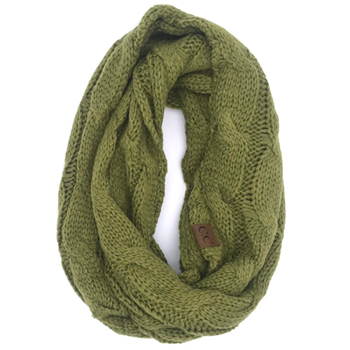 SF800-OLIVE Infinity Scarf