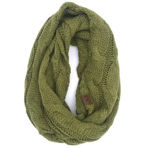 SF-800 Olive Infinity Scarf