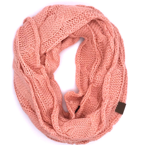 SF800-PEACH Infinity Scarf