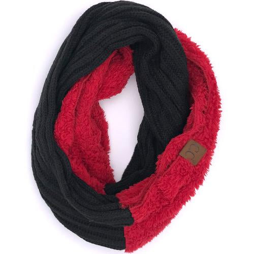 SF-88 Sherpa Infinity Scarf Black Red