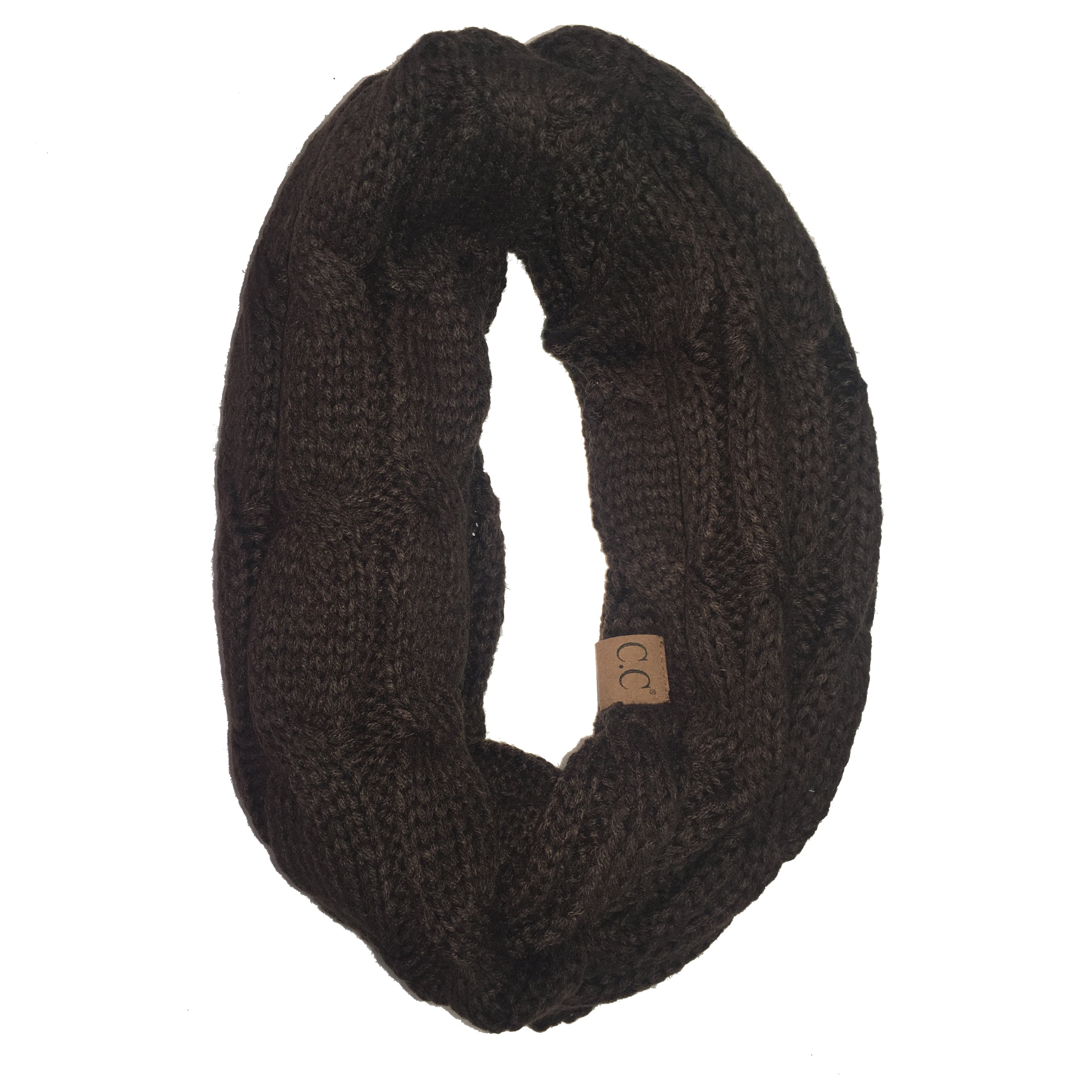 SF800-Brown Infinity Scarf