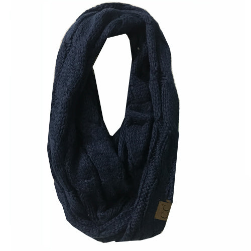 SF800-NAVY Infinity Scarf