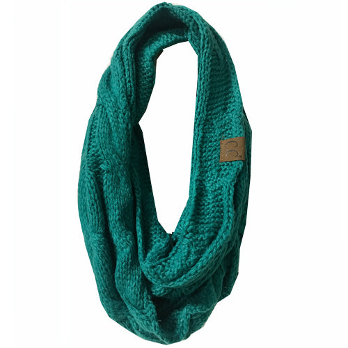 SF800-SEAGREEN Infinity Scarf