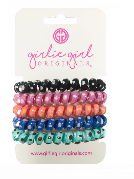 TC-DOT 2 Telephone Cord Hair Ties