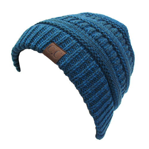 YJ-800-18 BEANIE BLUE TWO TONE