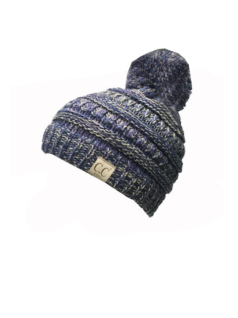 YJ-816-2 Kid Beanie with Pom
