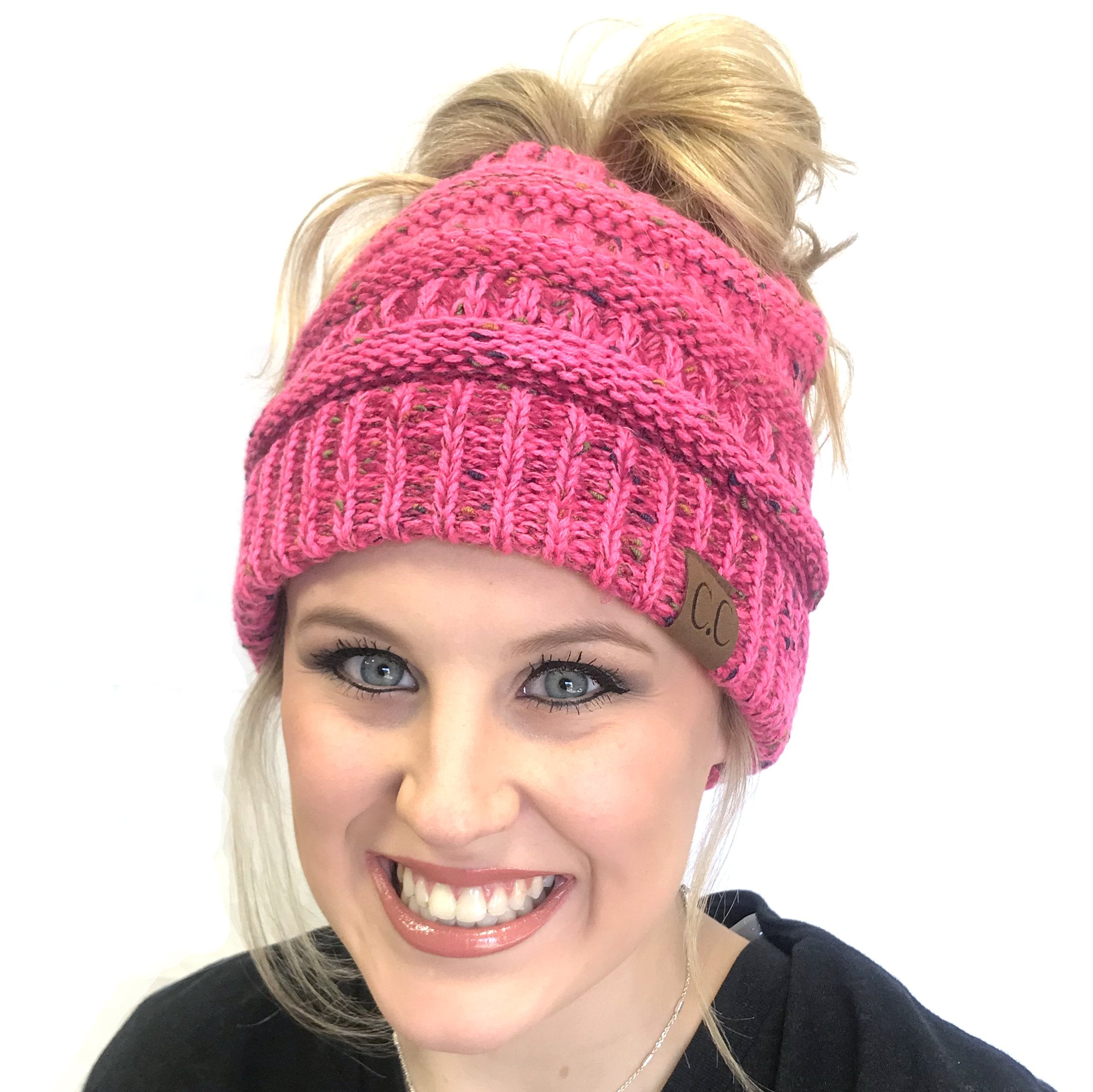 MB-817A Messy Bun Ombre Bubblegum Pink