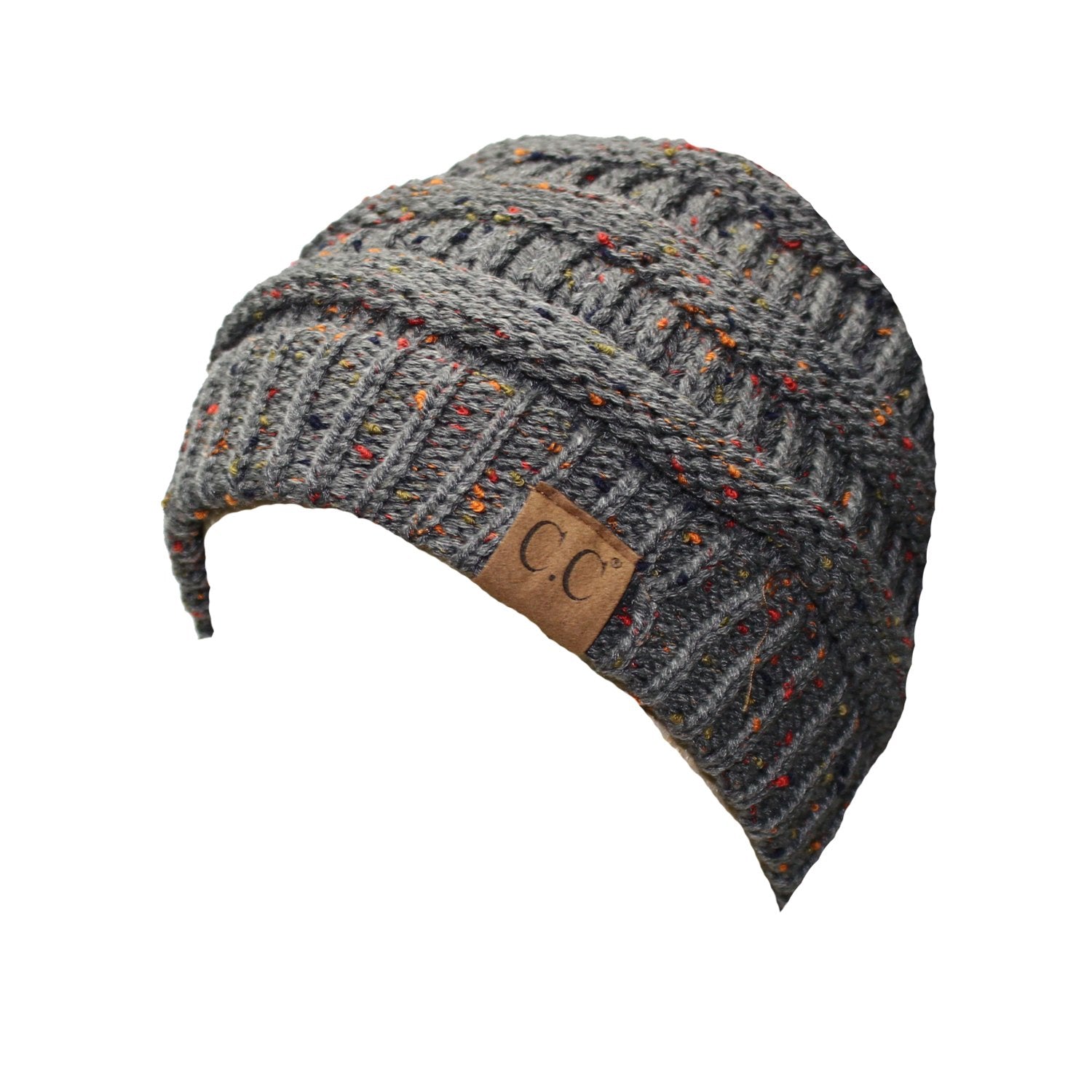 HAT-33-Speckled Dark Melange Gray